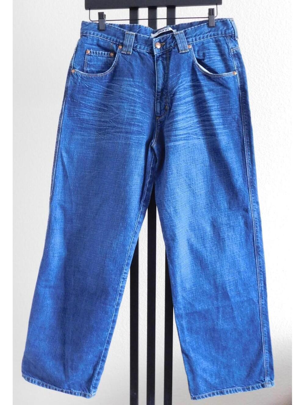 Mavi Jeans Mens Size 34x30 Blue Straight Leg Denim 100% Cotton